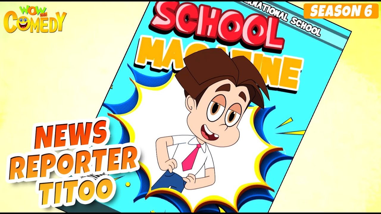 News Reporter Titoo | Titoo Funny Cartoon | S06E09 | Hindi Cartoon for Kids #titoo