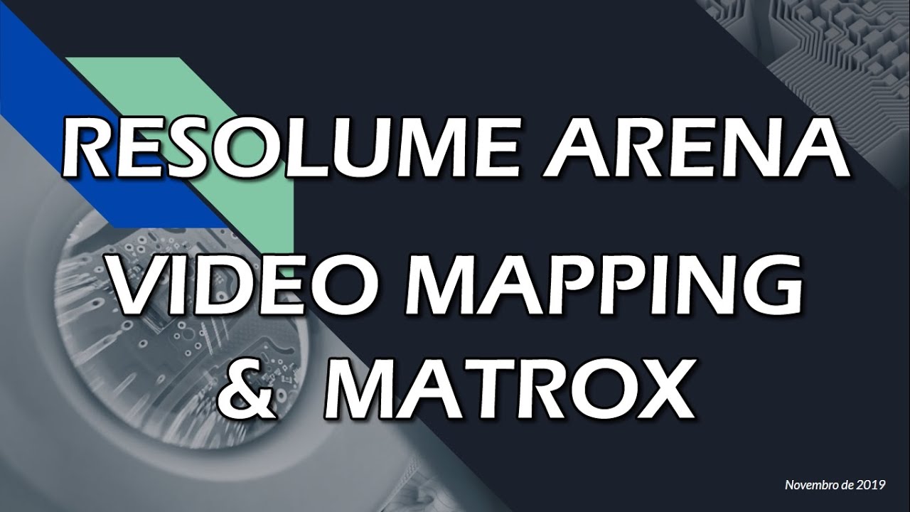 Tutorial de Video Mapping com o Resolume Arena (1 ou + projetores - MATROX)
