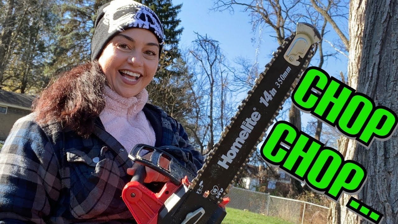 How to use a CHAINSAW to clear a fallen TREE...