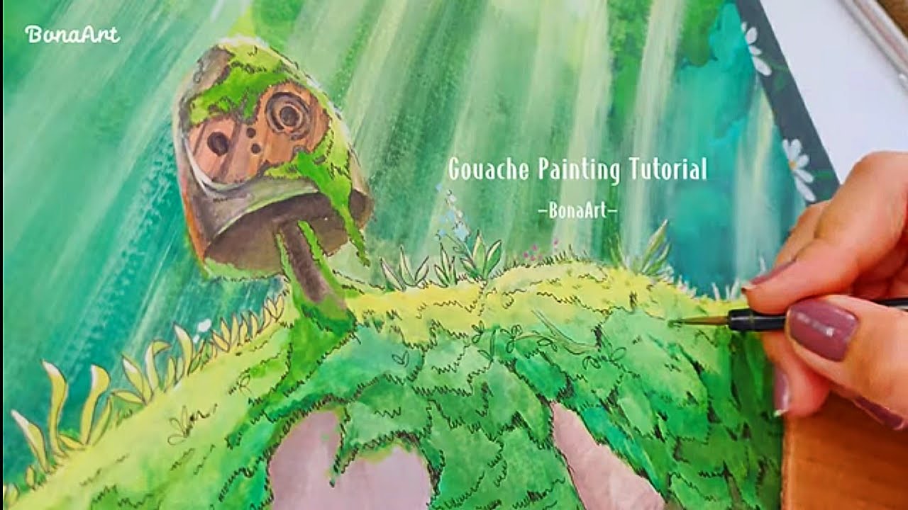 Paint with me 🎨 Painting Studio Ghibli 