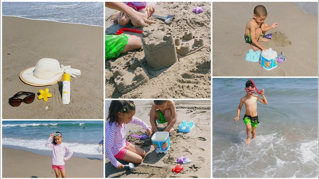 نعيش أجواء منعشة 🫧 في أجمل شاطئء 🏖 مع اطفالي 🥰 سطوريات 📸 بناء قلعة 🏰 غوص🤿 أستكشاف 🏝 موجة 🌊 إسمرار 😎