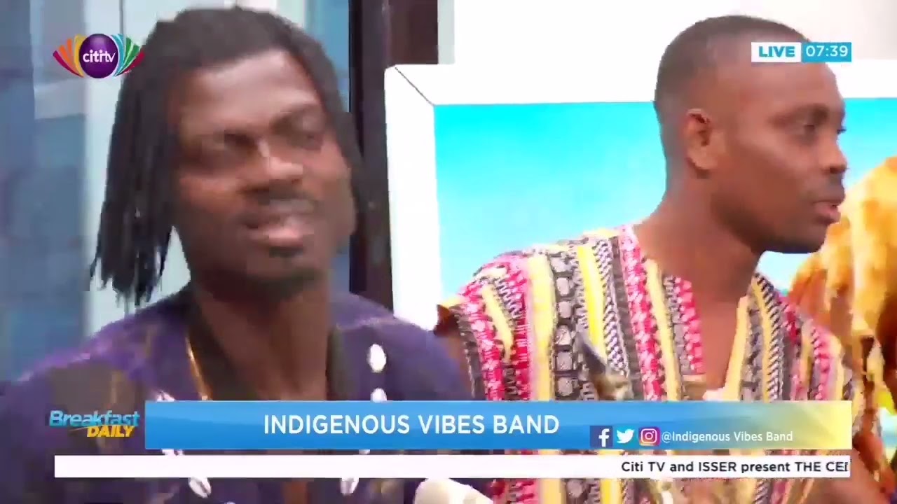 Ogbamey on the Royal tribes Album by indigenous Vibes band perform @Channel1TVGH