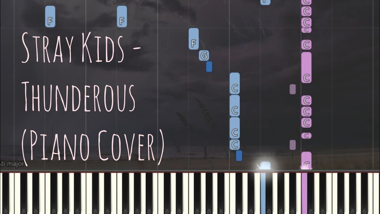 Stray Kids - 소리꾼 Thunderous | Piano Pop Song Tutorial  琴譜 Sheet