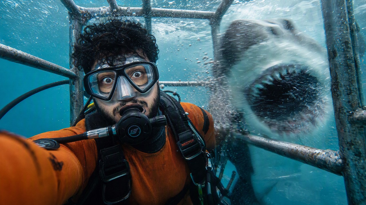 جربت اسبح مع القرش 🦈 (ارعب تجربة بحياتي)