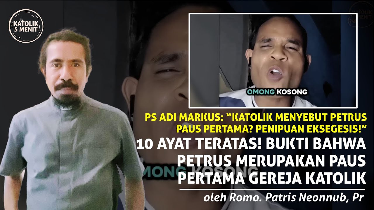 DITUDUH PENIPUAN! Ini 10 Ayat Yang membuktikan bahwa Petrus Paus Pertama Dalam Gereja Katolik