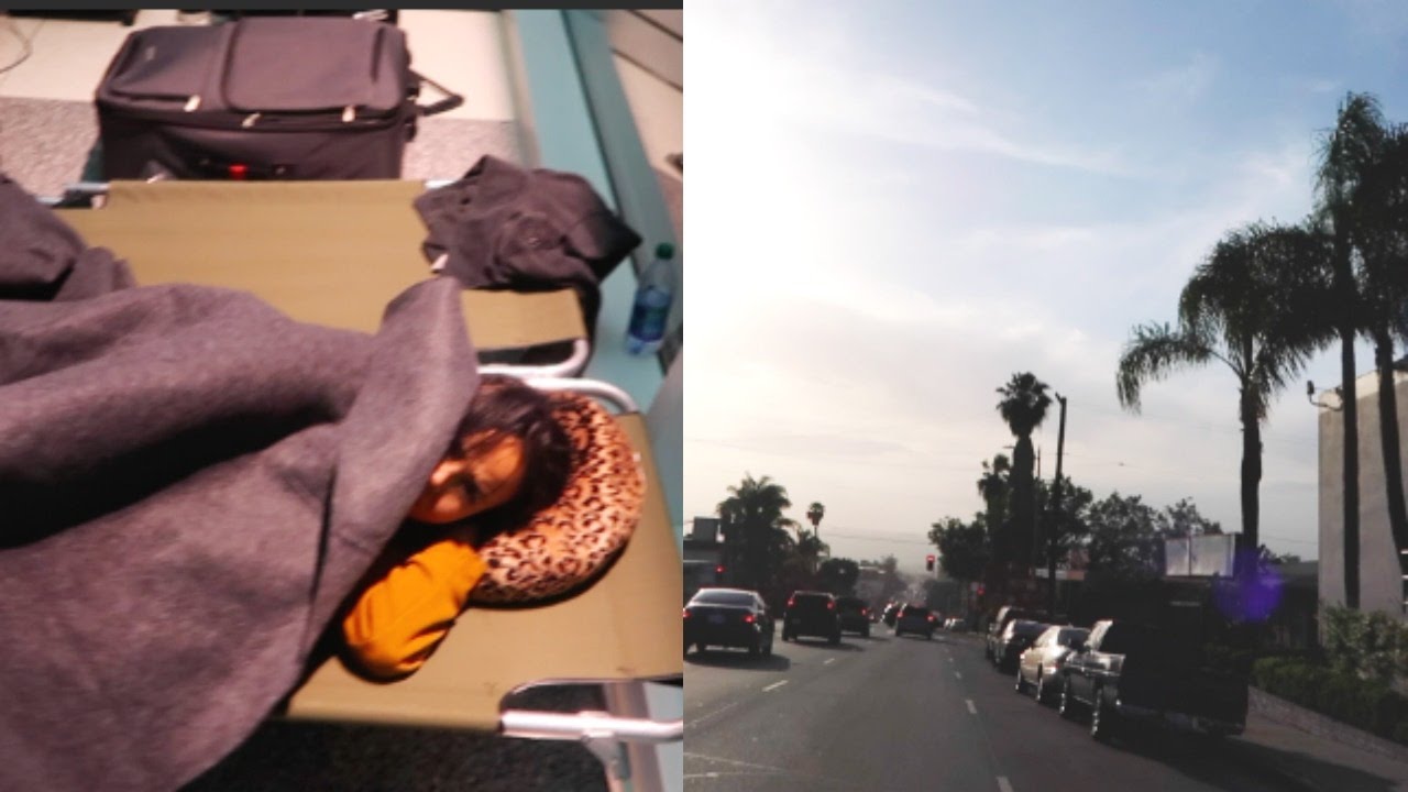 TRAPPED AT THE AIRPORT | L.A. VLOG | Osh and Akela