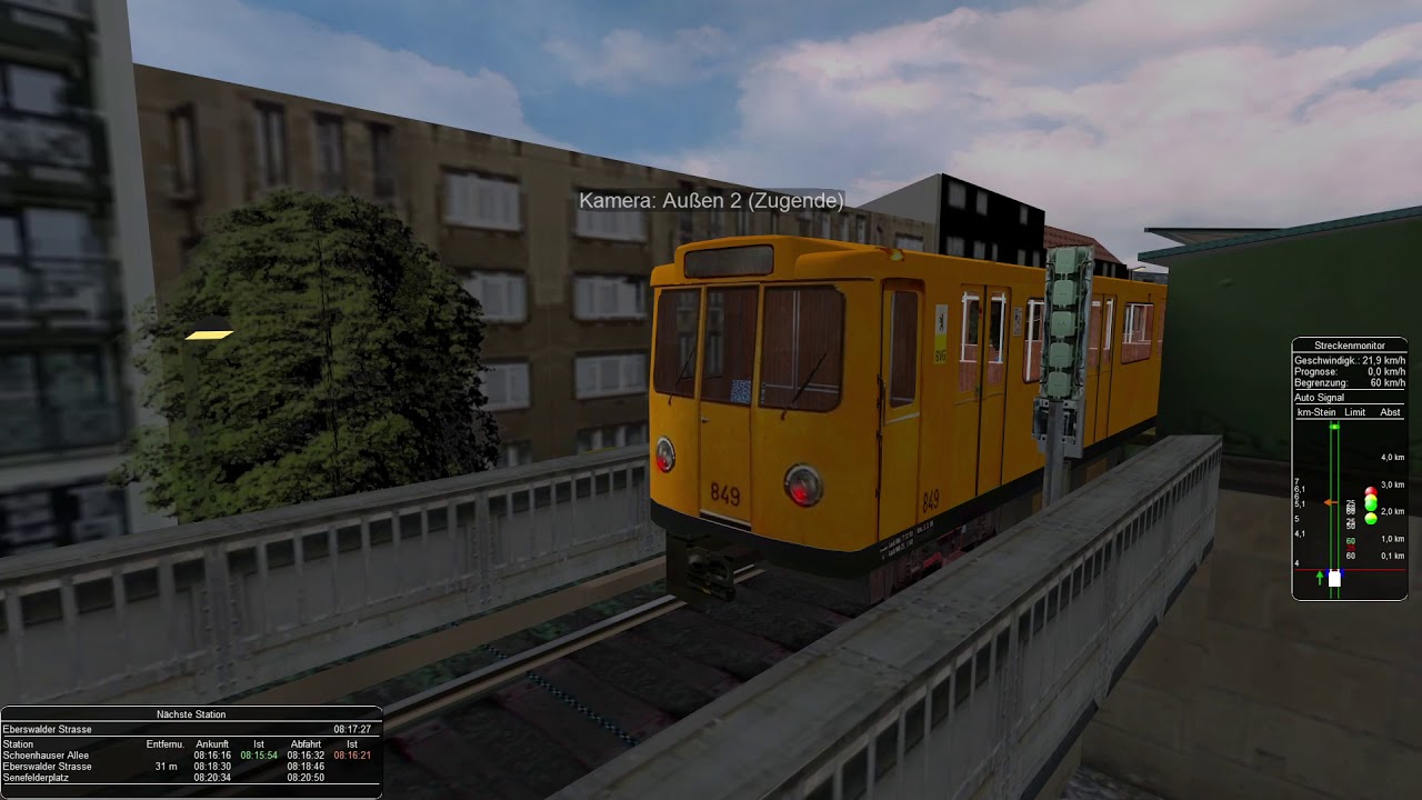 Open Rails - Berlin Subway Pankow - Alexanderplatz U2 A3L71