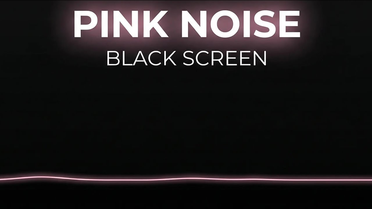 10 Hours of Pure Pink Noise 🌸 Black Screen | Deep Sleep, Study, & Tinnitus Relief