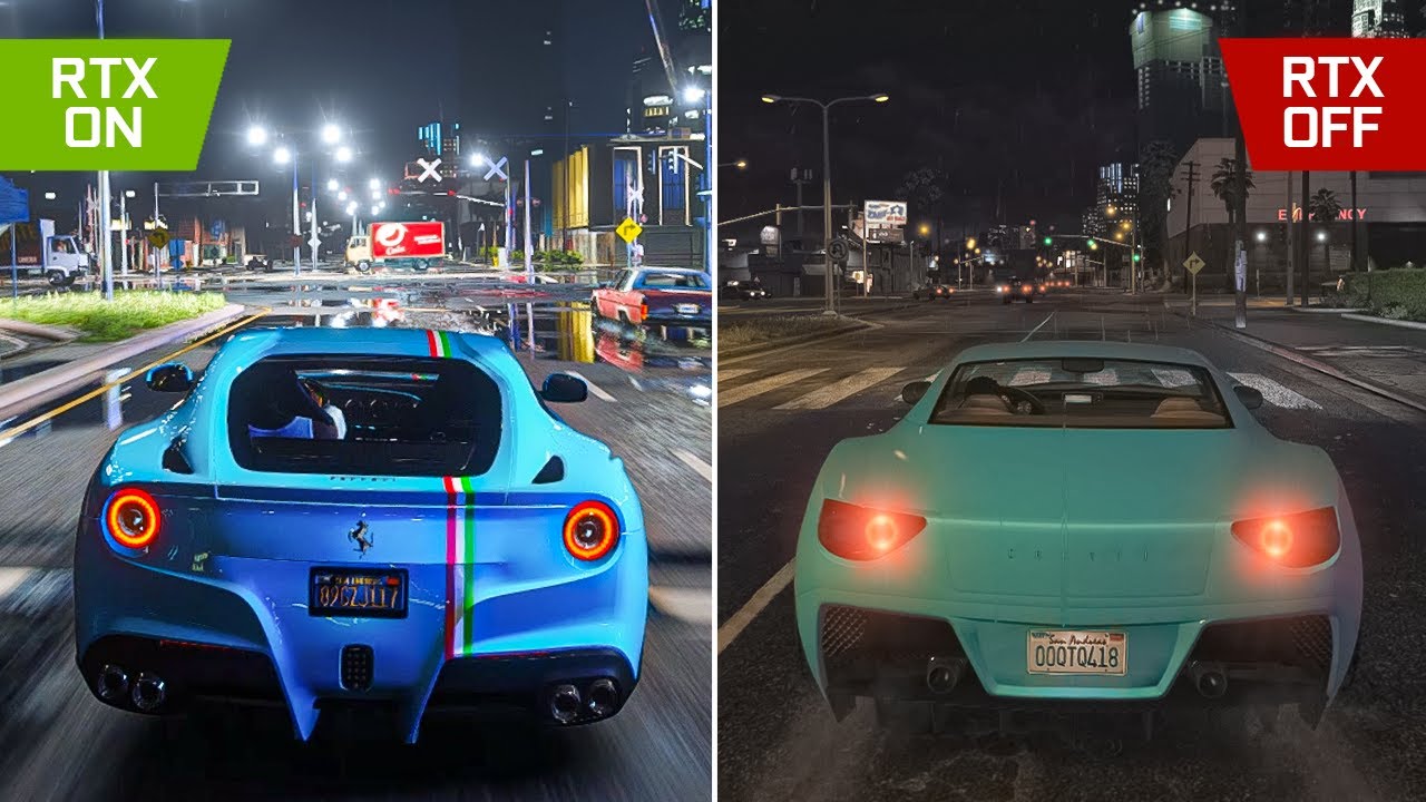 GTA V: 2013 vs 2021 - RTX&trade; 3090 Ray-Tracing Graphics Mod Comparison! - Ultra Realistic Gameplay [4K]