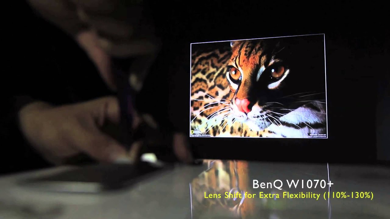 BenQ Home Projector W1070+ - Vertical Lens Shift Function