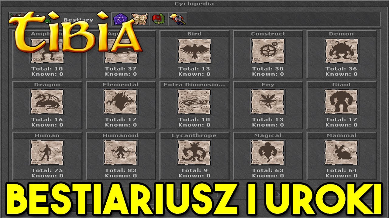STARY BESTIARIUSZ I UROKI - CO I JAK - TIBIA