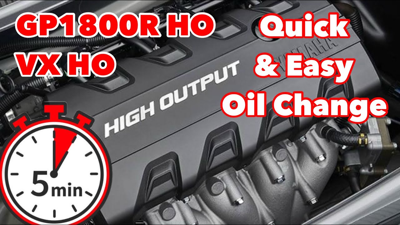 DIY Oil change on Yamaha GP1800R HO & VX HO | 1.8L engines