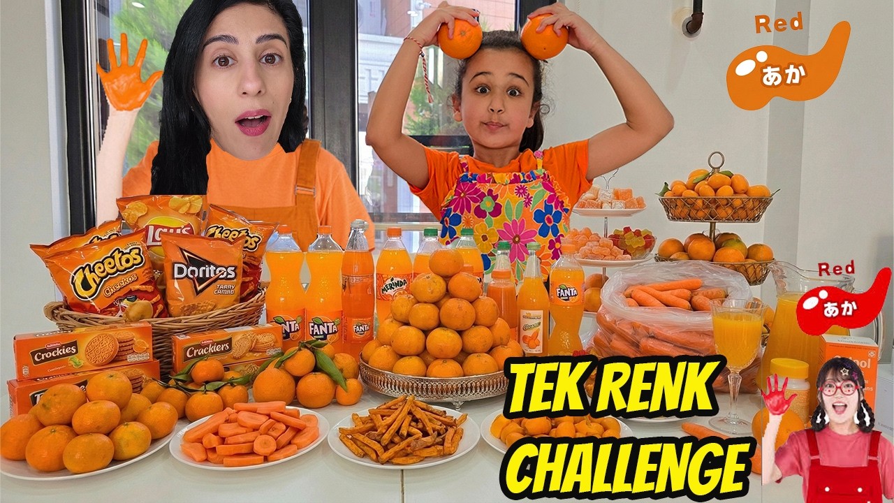 TEK RENK CHALLENGE TÜM GÜN TURUNCU 24 SAAT KİM KAZANACAK