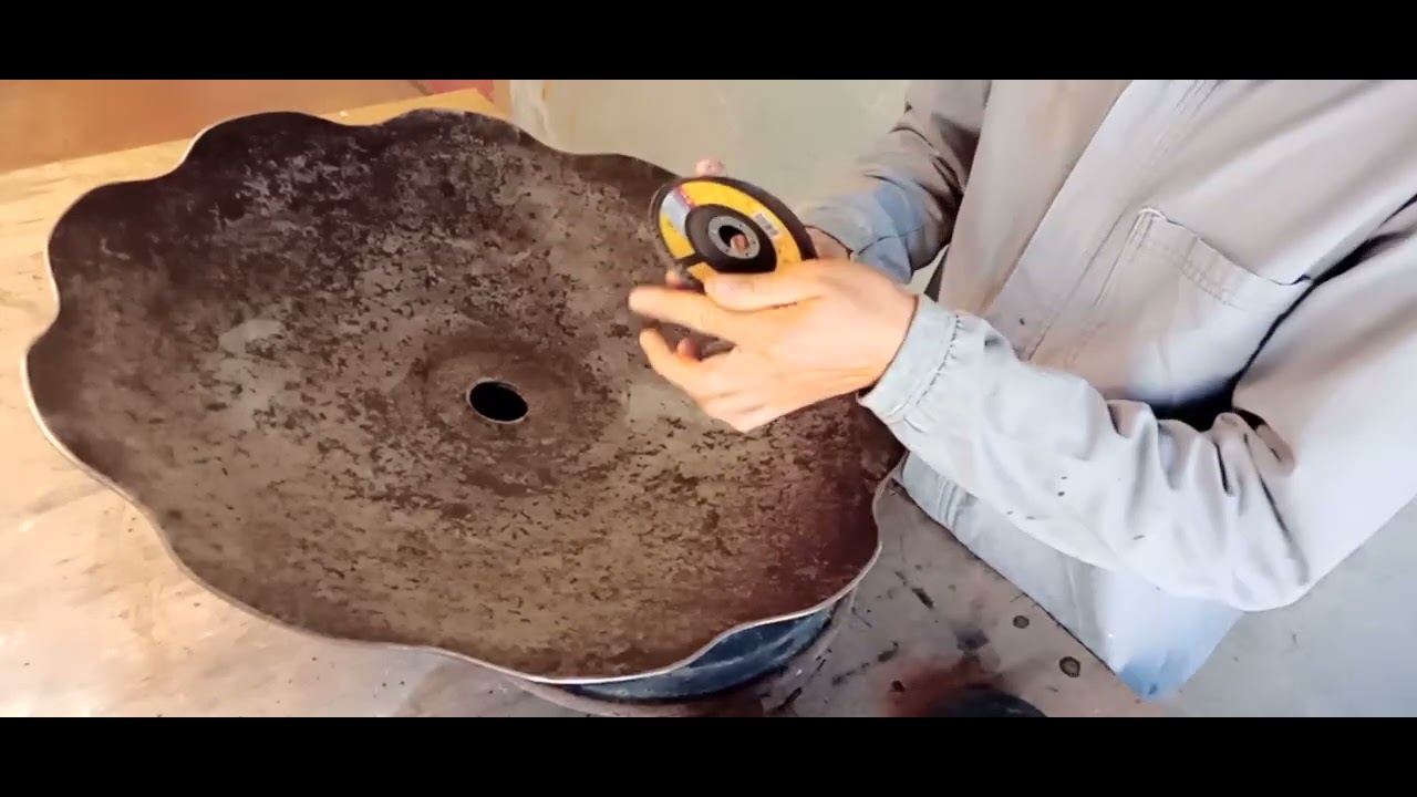 Dica de como fazer chapa com disco de arado usei  gel removedor de ferrugem caseiro confira .