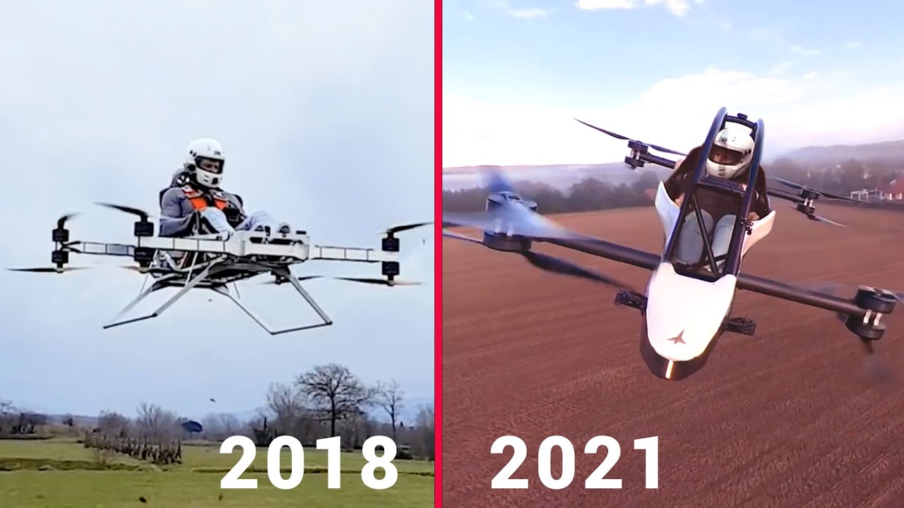 Jetson ONE Flying Car Evolution and Test Flights