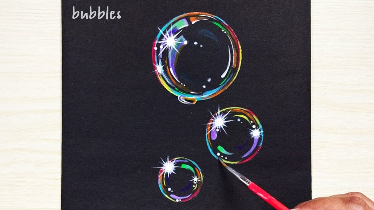 how to paint bubbles | bubbles painting | acrylic painting for beginners | Arti World