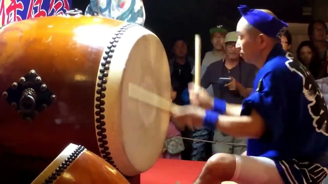 平成26年平野郷 夏祭り平野地車囃子保存会 太鼓の達人 職人芸