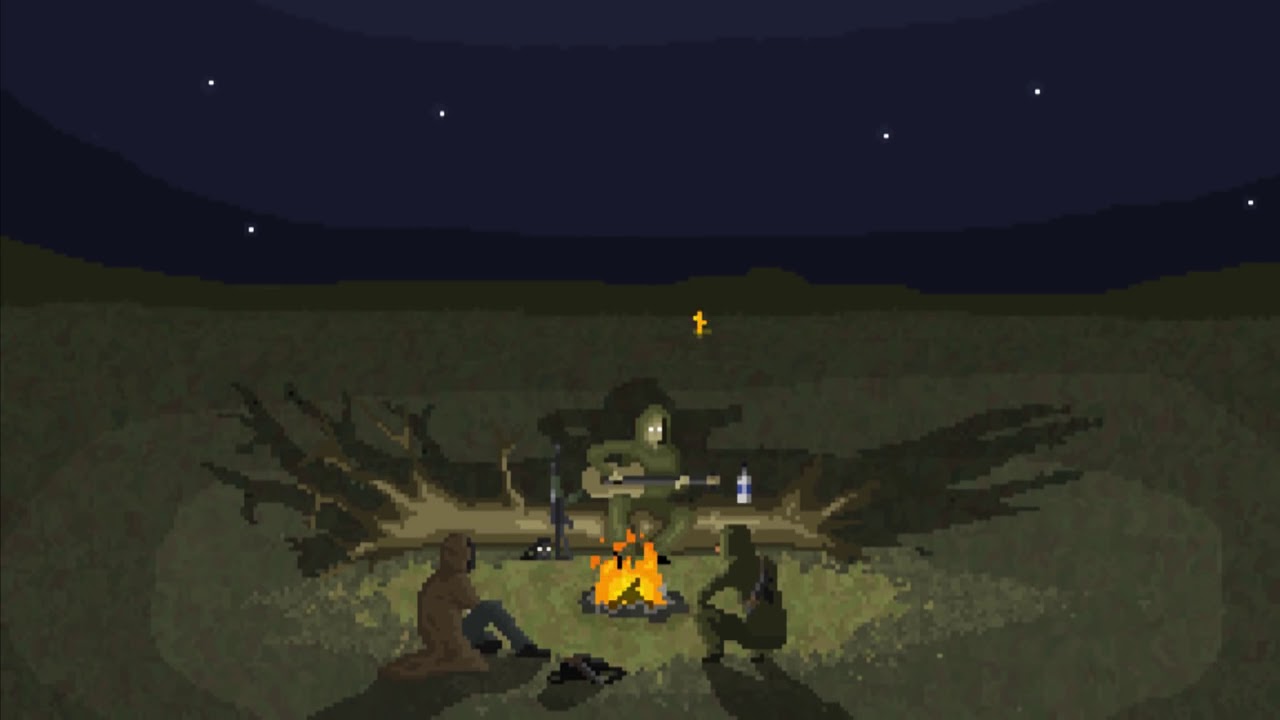 S.T.A.L.K.E.R. Campfire Pixel Animation [Türkçe Çeviri]