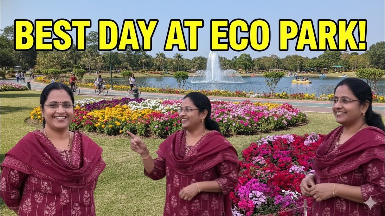 “Eco Parkలో మనం చూసే అద్భుతాలు 😍 | Kolkata Eco Park Full Tour | Telugu Vlog
