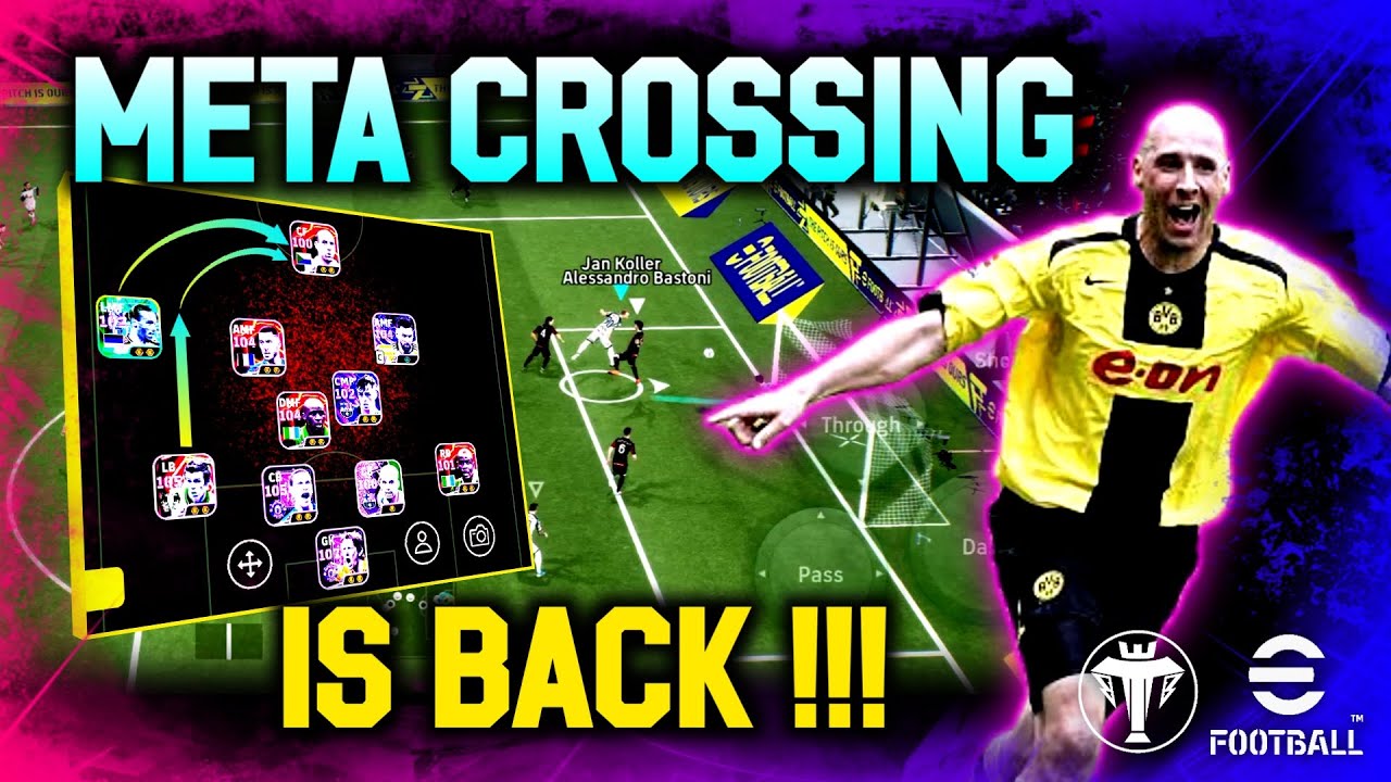 REKOMENDASI FORMASI META CROSSING 🔥🔥🔥 TERLALU MUDAH CETAK GOL !!! GAMEPLAY eFootball 2026 Mobile