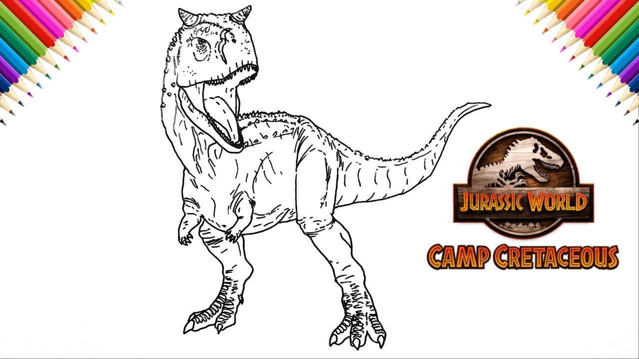 How to Draw Toro Carnotaurus from JW Camp Cretaceous