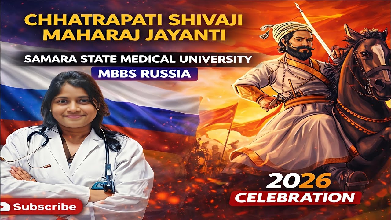 SHIVAJI JAYANTI CELEBRATION IN SAMARA STATE MEDICAL UNIVERSITY MBBS IN RUSSIA 2026