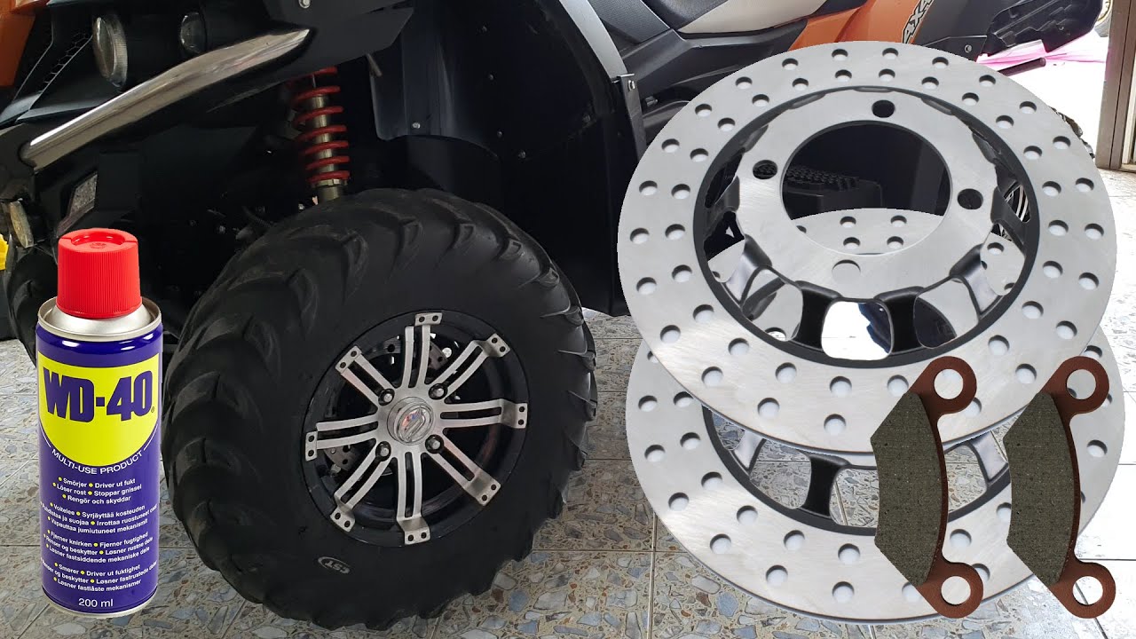 ATV CFMoto CForce 550 change front brake discs and pads