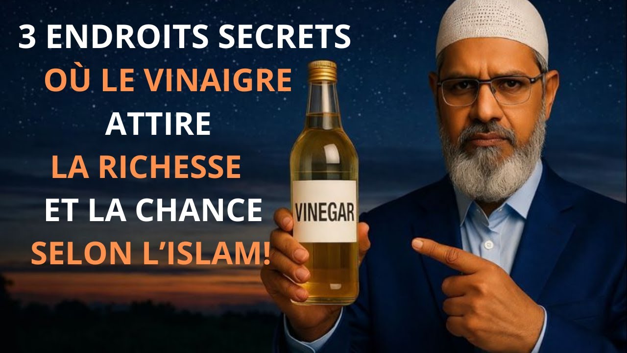 3 ENDROITS SECRETS OÙ LE VINAIGRE ATTIRE LA RICHESSE ET LA CHANCE SELON L’ISLAM ! || Dr Zakir Naik