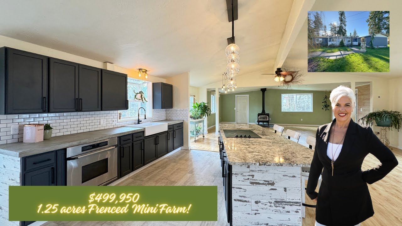 1.25ac Sequim Mini Farm With Charming Farmhouse In The Blue Hole