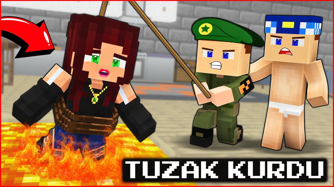 BEBEK ASKER VE BEBEK POLİS MERVEYE TUZAK KURDU! 😂 -Minecraft
