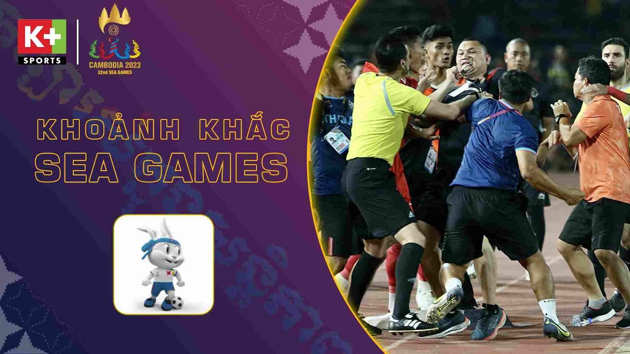 TOÀN CẢNH ẨU ĐẢ & XÔ XÁT CĂNG THẲNG GIỮA U22 THÁI LAN - U22 INDONESIA TẠI CHUNG KẾT SEA GAMES 32