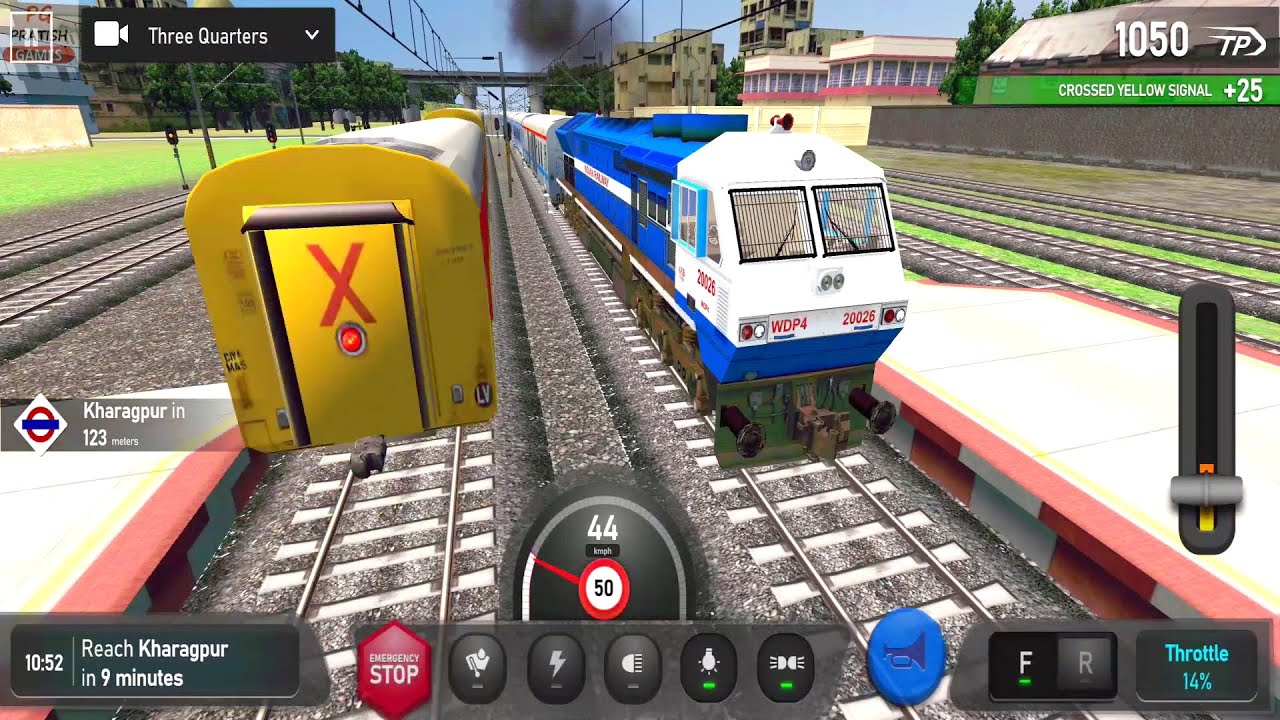 Shatabdi Express Train Driving in Indian Train Simulator Game Android Gameplay | Train Games to Play