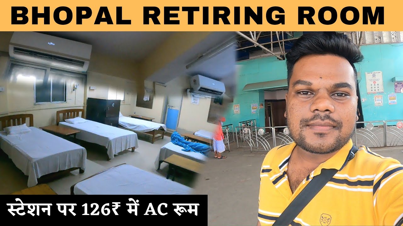 Bhopal Station Dormitory | *126₹ में 5 घंटे AC रूम* | Indian Railways Retiring Room