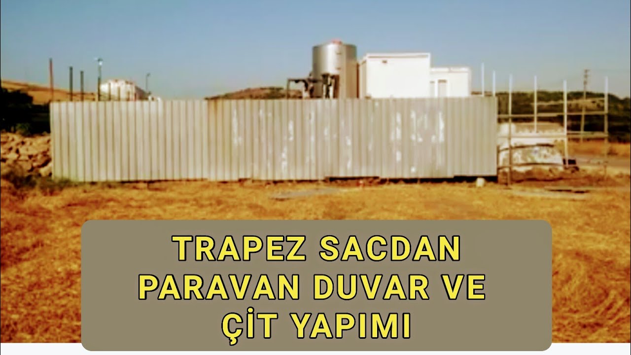Kutu profilden paravan istinat duvarı yapımı