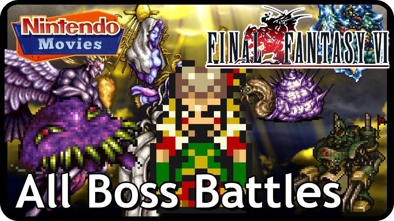 Final Fantasy VI/Final Fantasy III USA - All Boss Battles
