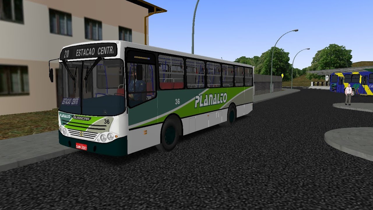 OMSI 2 - Busscar Urbanuss III MB OF-1417 Transportes Planalto (Mapa: Vilarejo)