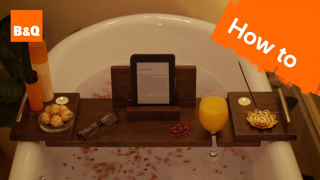 How to create a home spa bath tray