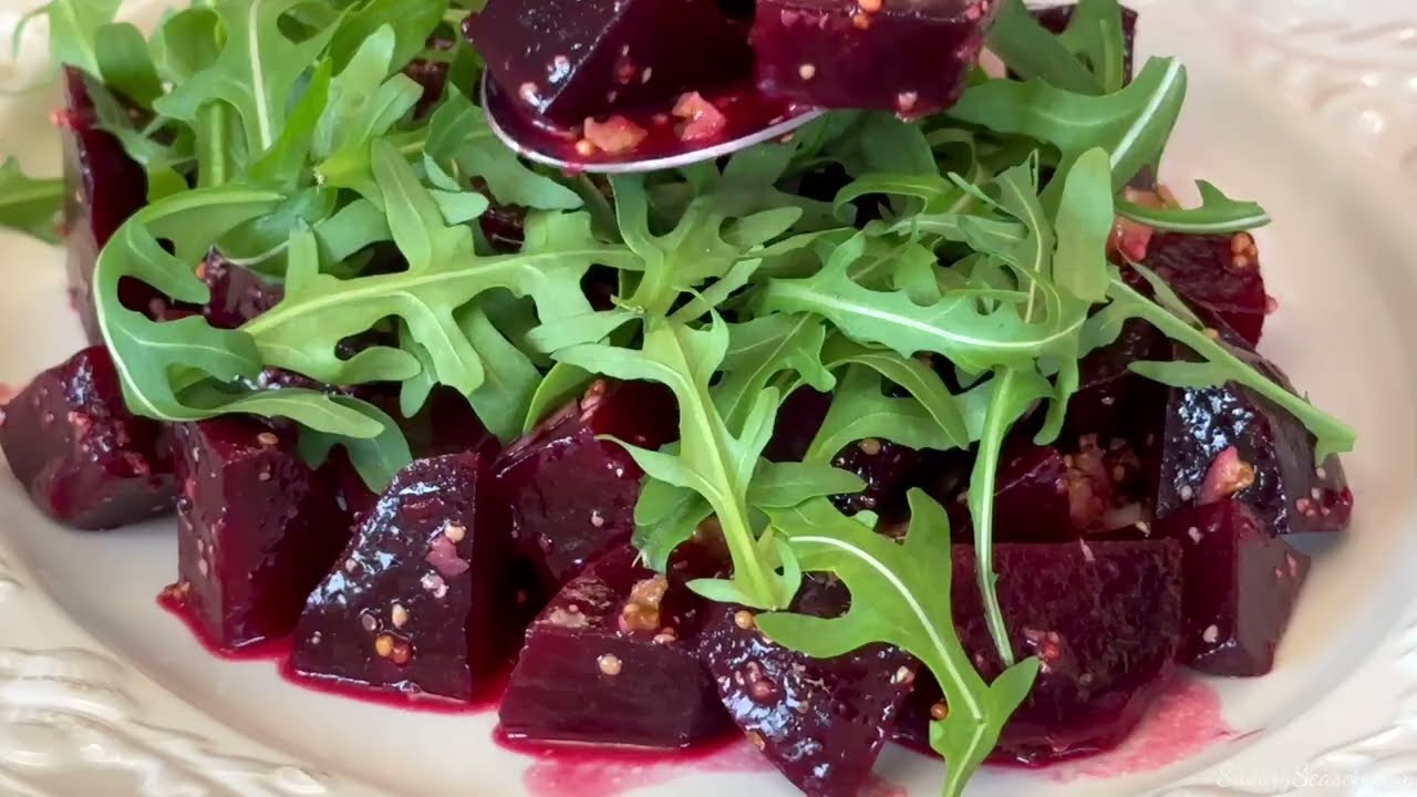 Beetroot Salad with Walnut Dressing | Fresh, Crunchy & So Good!