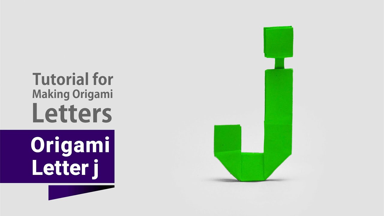 Origami Small Letter j Tutorial