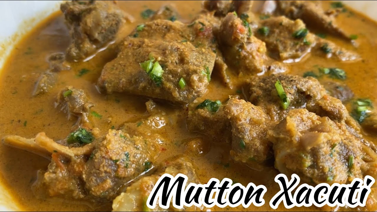 Goan Mutton Xacuti Recipe. Konkani Style Mutton Curry. Goan Xacuti Masala. Mutton Curry Recipe. Goan