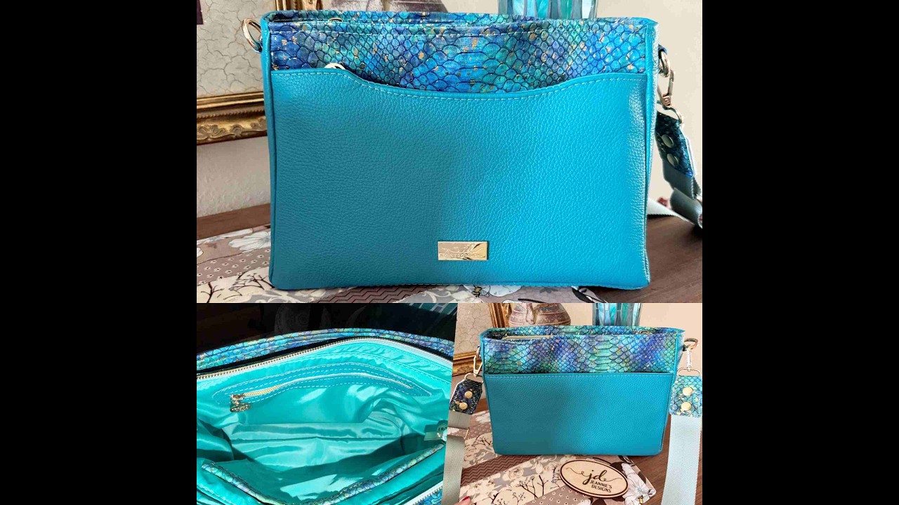 Zynah Crossbody bag, Leather & Vinyl