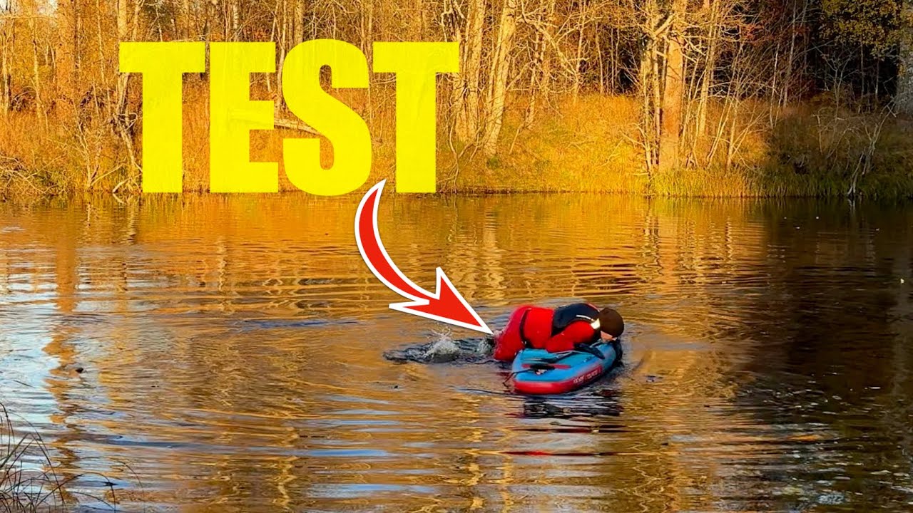 Test the new dry suit from Hiko from sup paddle board. Also self rescue practice from kayak.