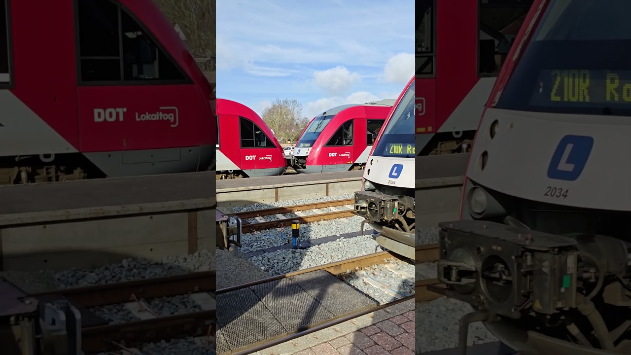 Lokaltog Lint 41 from R&oslash;dvig coupling with Lint from Faxe Ladeplads at H&aring;rlev