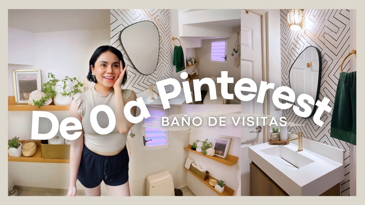 ¡Decoración SORPRENDENTE! 🤩 Renové mi Baño PEQUEÑO por COMPLETO! ✨