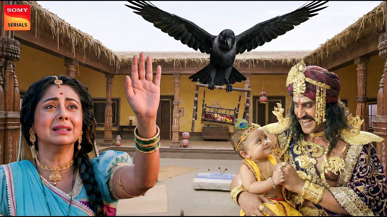 कंस ने कागासुर की मदद से किया नन्हे कान्हा का अपहरण  | क्या बच पाएंगे कान्हा|| Yashomati Maiya