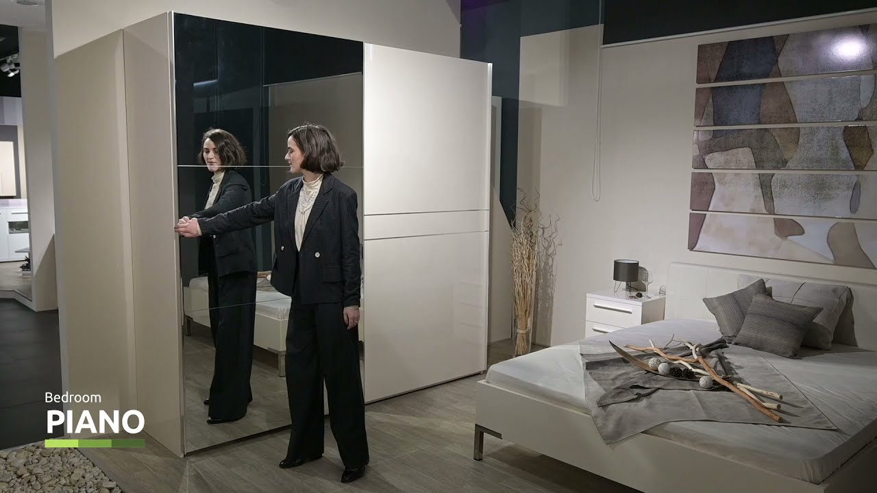 JELA | Spavaća soba PIANO- Klizni plakar PK181-OG/PN | Bedroom PIANO- Sliding door wardrobe