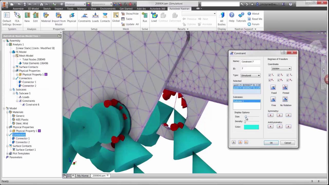 Autodesk Nastran In-CAD Linear Buckling