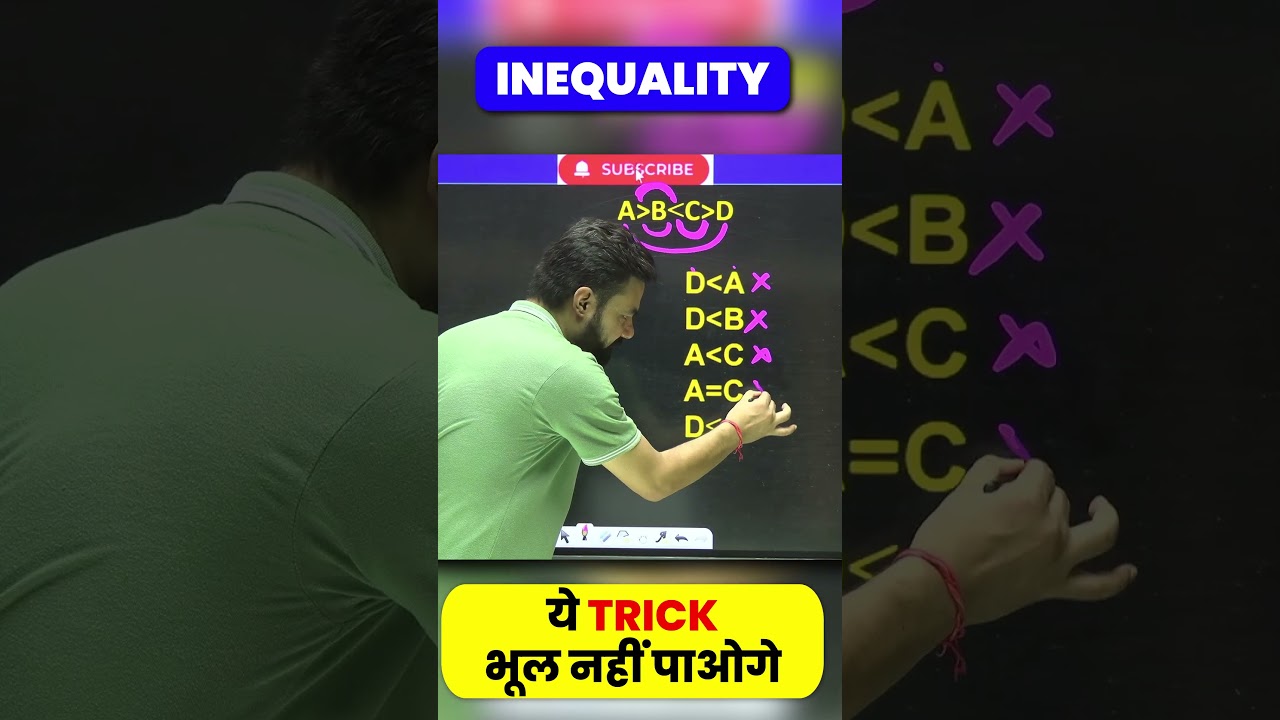 🔢 Inequality की ये ट्रिक भूल नहीं पाओगे | IBPS, SBI, RRB Preparation ✨