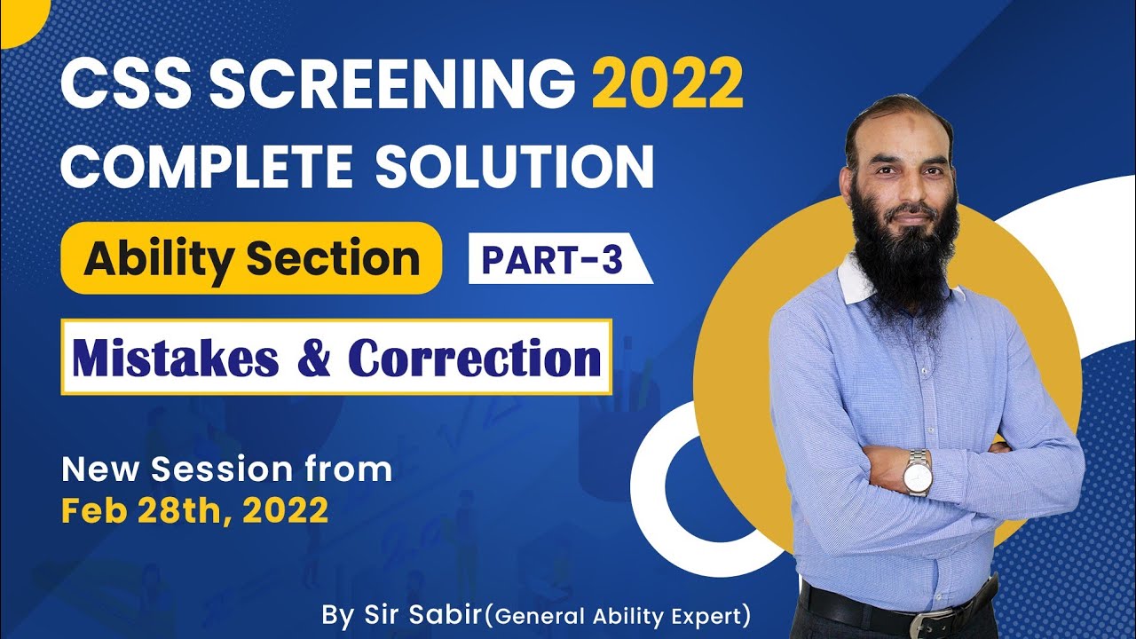 CSS Screening Test Ability Section Complete Solutions Part-3 #cssscreeningtest #fpscmaths #ppscmaths
