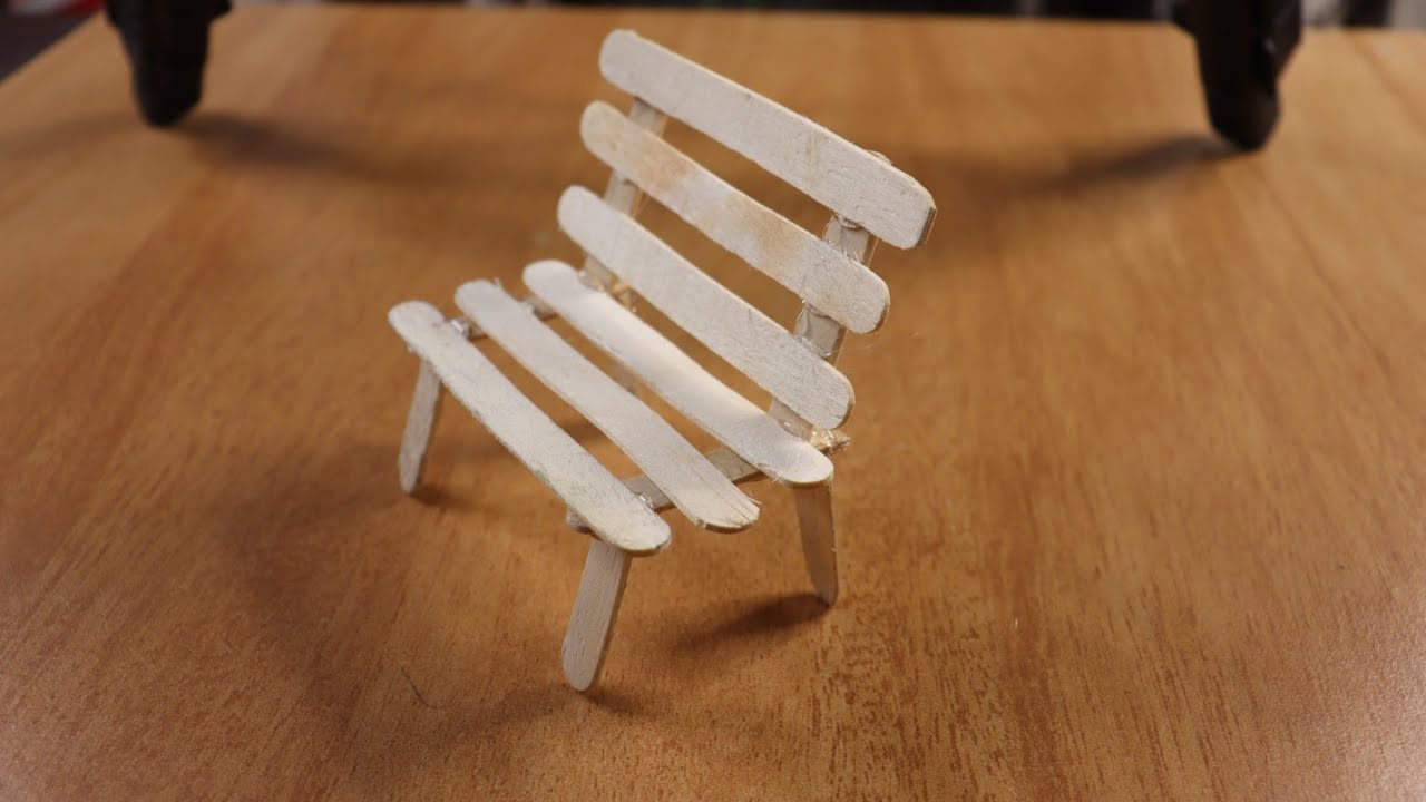 How To Make Bench or Sitting Chair Using Pop Sicle Stick  | Miniature Bench | Ice Cream Stick Bench